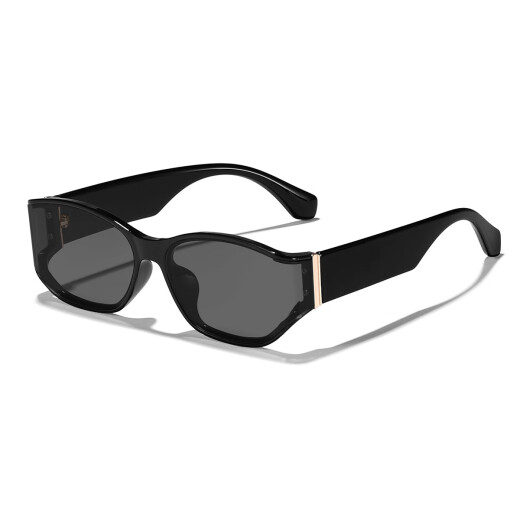 
Lekali sunglasses men and women sunglasses driving internet celebrity taking photos fishing square frame curved new cat eyes showing small retro curved sunglasses [white] + cross button box