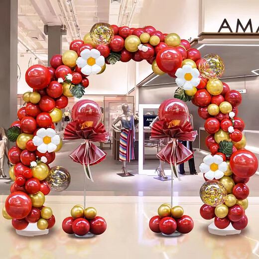 京唐婚庆节气球拱门支架装饰底座立柱婚礼结婚开业生日周年庆布置路引