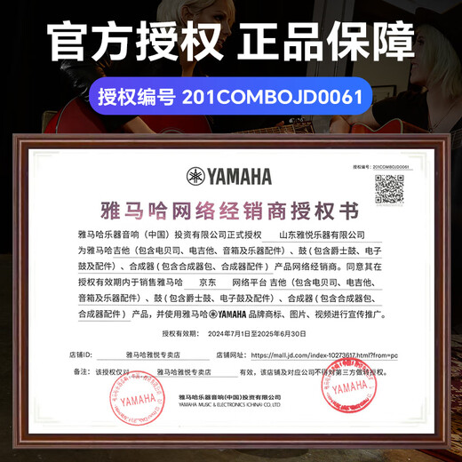 雅马哈架子鼓5鼓3镲4镲雷神RYDEEN成人专业儿童初学爵士鼓 闪耀黑+[ 不含镲片]