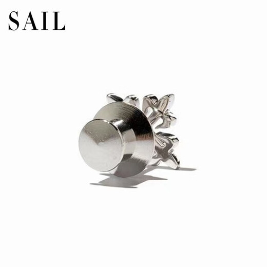 Big brand small brooch lapel pin for men's summer suit clothing exquisite iris European and American light luxury high-end badge flower eye button silver alloy 1.5x1.5cm