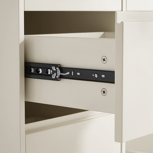 Quanyou Home Desk Modern Simple and Practical Desk Large Capacity Storage Cabinet Small Apartment Office Desk Furniture Off-White | Multi-zone Storage | Environmentally Friendly Desk 1.15 Meters