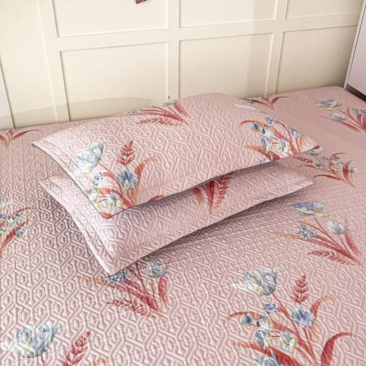 Jieliya GRACE tatami bed cover pure cotton 100% cotton bed sheet with lace clamped cotton quilted kang cover is large size thickened and non-slip K691 [other sizes can be customized] (2 meters + sag 40 cm) * 2.4 meters