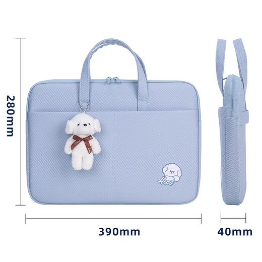 Moidure de portable de charcuterie, sac à main à grande capacité, sac de dossier d'information sur le fichier de fichiers, cadeau du Nouvel An bleu
