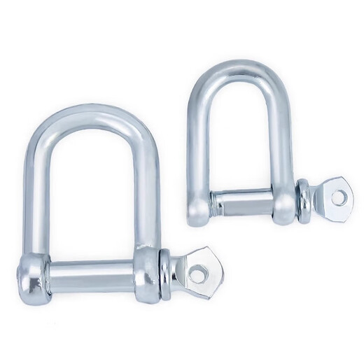 Jinchao national standard galvanized D-shaped bow shackle u-ring 304 stainless steel lifting shackle connection port lifting lug galvanized national standard D buckle M45 (load capacity 8.0 tons) 1 piece