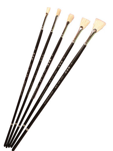 Peking Xiedetang Eber Borstle Lüfter Stift Fischschwanz -Lüfter Pinsel 656 Schwein Haar Ölpinsel 686 Schwein Borst Schwein Stift 646 Farbe Malerei