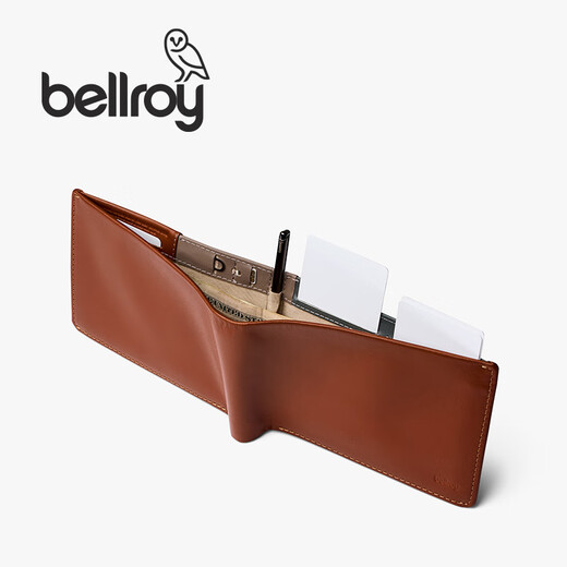 Bellroy澳洲 Travel Wallet新款多功能旅行钱包护照夹皮革防盗刷钱包 陶土红（New