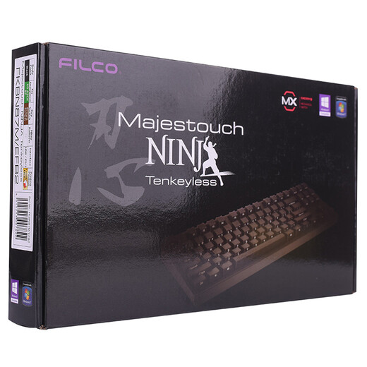 FiLCO (FILCO) 87-key Ninja Saint-Hand Second Generation Mechanical Keyboard Side-engraved Wired Cherry Axis Game Keyboard Color Limited Edition Gold Red Axis