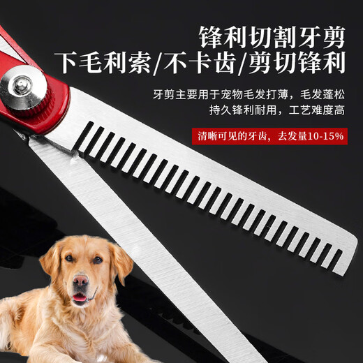 Tanizaki pet grooming scissors, universal professional 7-inch shearing tool for cats and dogs, safe and anti-poke design, complete set of deep grooming