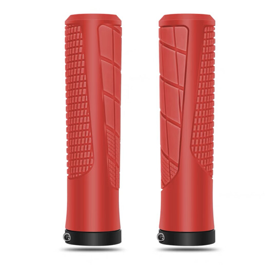 Xianxiang adapts to Phoenix bicycle handlebar cover, non-slip handle, mountain bike handlebar, aluminum alloy locking cover, bicycle handlebar rubber cover, comfortable sponge style single locking handlebar cover, black with hexagonal work