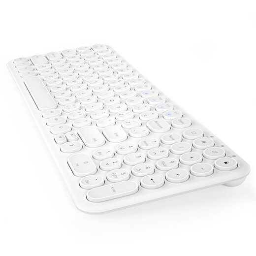 Hangshi(BOW)HW098SC-2 Wireless Keyboard Ultra-Thin Portable Keyboard Universal Laptop Home Office White