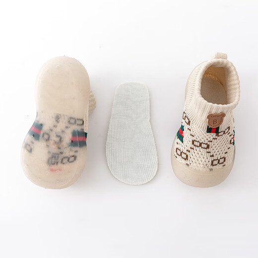 
Gesufan baby toddler shoes soft sole anti-slip 6 months old 1-3 years old boys and girls shoes breathable and cannot lose shoes baby anti-kick socks shoes Main picture model inner length 13.5cm