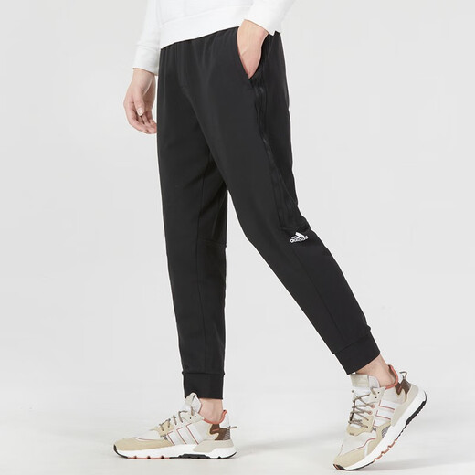 Adidas Hosen für Männer echte 2025 Frühlingssporthosen für Hosen bequemer lässiges loser Fitnesshosen für Männer IA8181/adida Streifen/Close l