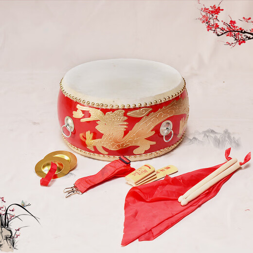 歌悦5/6/7/8/9/10寸牛皮鼓堂鼓儿童鼓玩具鼓幼儿鼓敲打鼓打击乐器 3寸羊皮鼓+背带+鼓棒