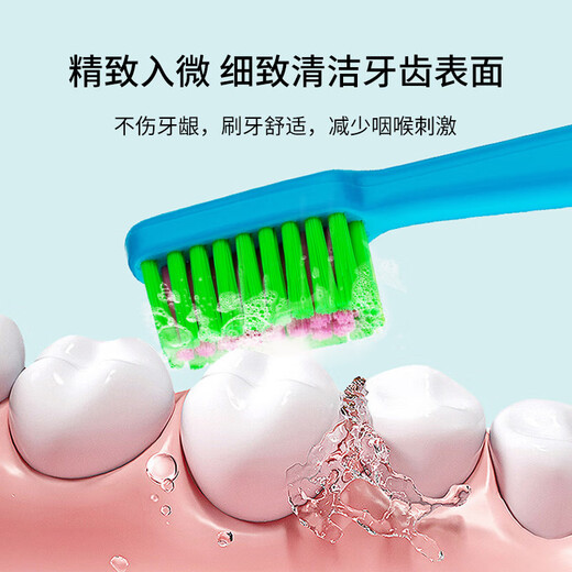 Tepe Sweden imported interesting color slim medium-bristle toothbrush for adults with small head and tapered brush head to remove tooth stains for men and women - Deep Sea Blue