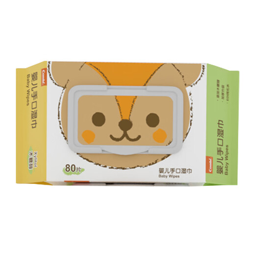 Combi baby hand and mouth wipes for babies and infants squirrel thickened wet wipes 80 pumps