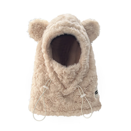 Somubay Lindo oso peluche Hapher Hapadh Gat Women Women Winter Buffe Integrated Bike Warm Lei Feng Hat Gift Women Beige [con Mark] [tela de alta calidad] de una talla (54-60 cm)