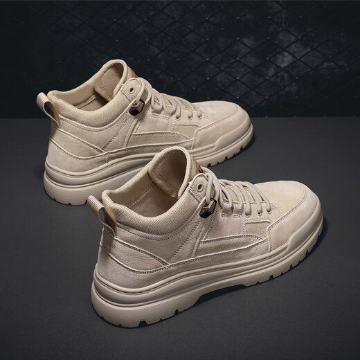 Jeep Jeep Shoes Men's Spring and Summer Martin Boots Mid-top Breathable Hiking Shoes Outdoor Desert Boots Casual Work Shoes