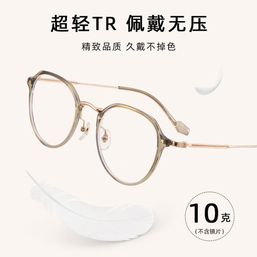 CAPONI老花镜女正品日本进口纯钛超轻防蓝光高清看近专用眼镜显年轻妈妈