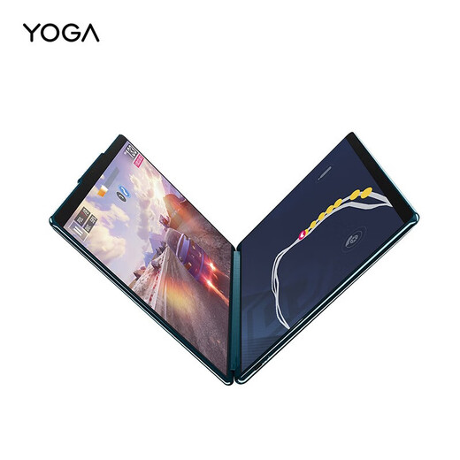 
Lenovo laptop YOGA Book 9i thin and light laptop 13.3-inch dual-screen flip book ES11A i7-1355U 16G 1T 2.8K OLED touch screen Keyboard Pen Stand Fog Sea Blue