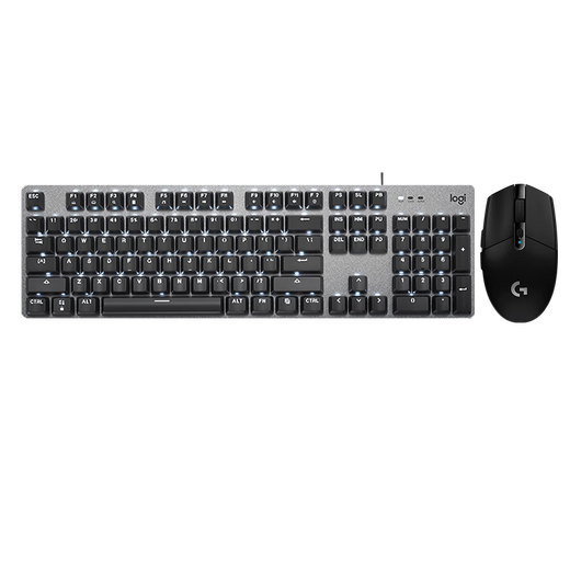 罗技（Logitech）G304无线鼠标 电竞游戏鼠标 K845有线键盘 机械键盘 键鼠套装 游戏键盘鼠标套装 G304黑色+K845茶轴