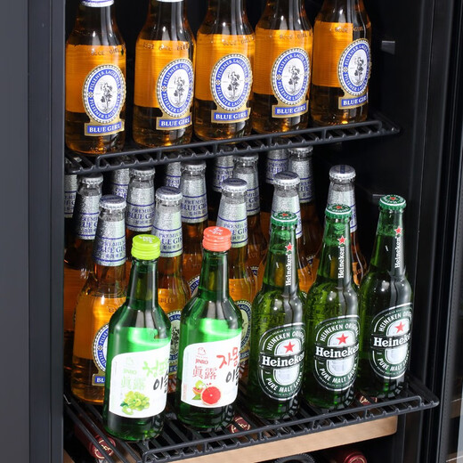 芭克斯（Bacchus）红酒柜对开门【150瓶装】恒温柜家用商用茶叶柜冷冻啤酒香槟威士忌冰吧双门嵌入式储酒大客厅别墅 组合柜【左冰吧款+右挂杯款】 416L YC-208风冷压缩机四温区