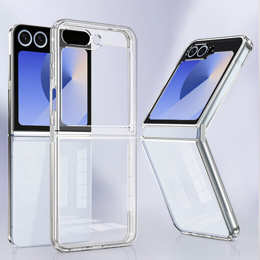 Shell Sister is suitable for Samsung GalaxyZ Flip6 mobile phone case transparent protective cover folding screen flip type full-inclusive anti-fall lens protection model