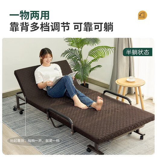 瑞仕达（Restar） 午休折叠床家用午睡神器躺椅简易办公室单人陪护沙发行军床 【宽90CM】臻选对折海绵床