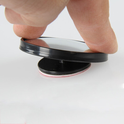 3R-Auto kleiner runder Mirror-Umkehrspiegel Rückspiegel kleiner runder Spiegel 360 Grad Rotatable Weitwinkelspiegel Reflektor Blindpot Assist Spiegel Schwarzer runder kleiner runder Spiegel [Spiegeldurchmesser 3,5 cm] 3R061