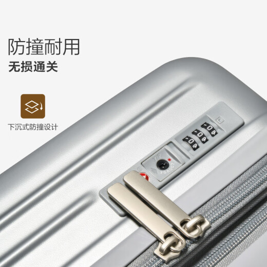 Hermes suitcase 20-inch men's small trolley suitcase women's suitcase password box aircraft boarding box space silver