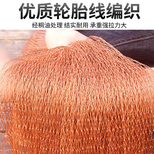 Zhanliu traditional tire line hand cast net hand throw net fishing net spin net old cast net fishing net hand throw fishing net catch fish net tire line 3.5 meters high 1 finger lead pendant 6.5 Jin Jin is equal to 0.5 kg
