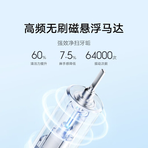 Mijia Xiaomi Sonic Electric Toothbrush T501 Intelligent and Efficient Whitening Toothbrush AI High Frequency Intelligent Cleaning and Whitening Gum Protection Safe and Waterproof Couple Model Gift Holiday Gift Dark Gray