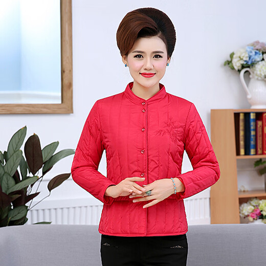 Warm winter duck duck ultra-thin down cotton jacket for women, lightweight, lightweight, middle-aged and elderly, ultra-light liner, middle-aged and elderly, close-fitting inner wear, small size 15 3XL recommended 123-135 Jin Jin equals 0.5 kg