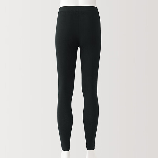 MUJI Men's Cotton Winter Long Tights Men's Autumn Pants Warm Line Pants Men's FA1ADC4A Black L (175/88A)
