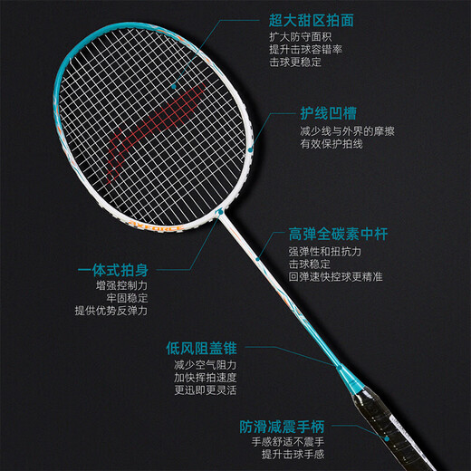 Li Ning (Li-Enning) Badminton Racket Thunder 9 Kingfisher Green Par se ha sacado el producto terminado AYPT699-22
