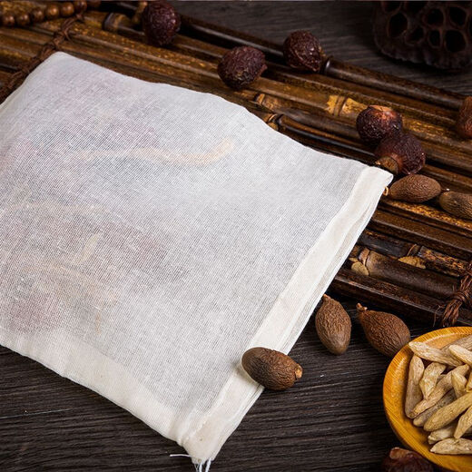 Edible cotton filter bag, slag separator bag, Chinese medicine packaging cloth bag, material bag, brine bag, foot medicine bag, gauze bag, premium fine mesh, 30*40 cm, 10 pieces
