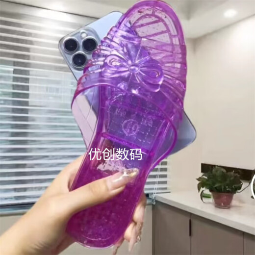 
Ye Yu is suitable for best friends to buy jade foot shoes Huawei nova12109 mobile phone case mate60 Honor 8090 Enjoy z Transparent soft shell - purple hole shoes Honor 70