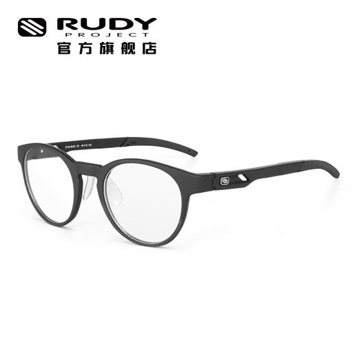Rudy Project [699 Shopping] Cadre de lunettes de myopie pour hommes et femmes Fashion Retro Business Full Full Student Lunes Optical TRA STAP SEPT 02 FLAT Light Black / Black