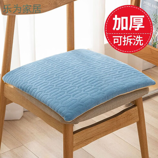 Qiaorui thickened cushion soft butt cushion office student classroom dormitory stool butt chair cushion car seat cushion corn kernel dark gray non-slip bottom + strap 25*35cm*thick about 4cm suitable for student stools