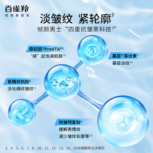 百雀羚（PECHOIN）男士面霜帧颜男士护肤精华霜50g抗皱紧致保湿焕亮品质国货