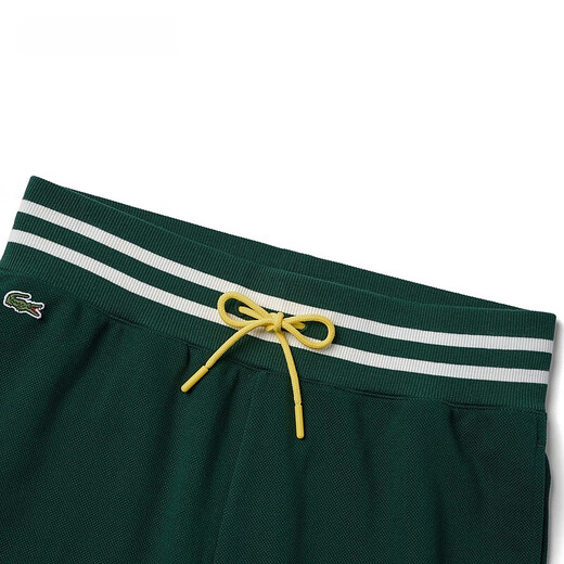 LACOSTE 法国鳄鱼SMILEY联名女装秋冬时尚潮流运动笑脸休闲裤长裤XF9277 yzp/深绿色 34/xs/155
