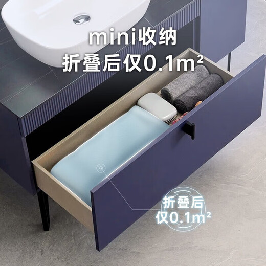 格威奈充气浴缸泡澡桶成人家用折叠浴桶婴儿童洗澡游泳桶加大可外接汗蒸 1.4m加高【2L汗蒸机+瑶浴】蓝色