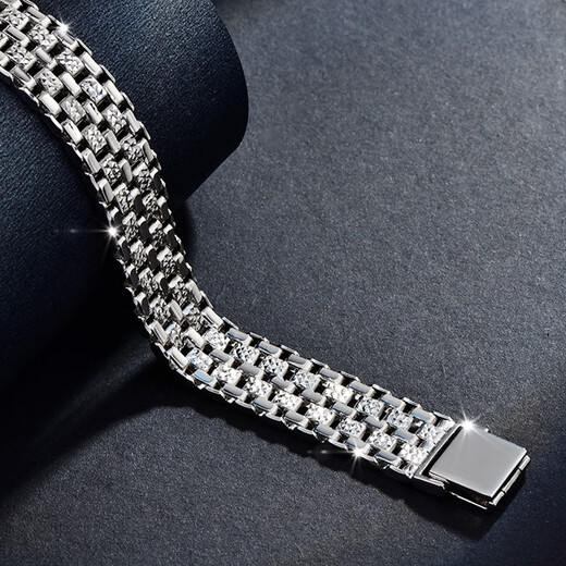 GsunG Pt950 platinum bracelet Italian craft white gold double-sided craft watch chain PSL029 needs to be customized Calculated based on the gold price of the day