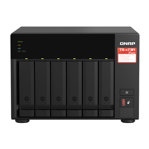 QNAP Enterprise Grade TS-673A-8G Quad Core 2,2 ГГц двойной 2,5GBE Network Storage NAS TS-673A+ Enterprise Hard Disk 16t*5
