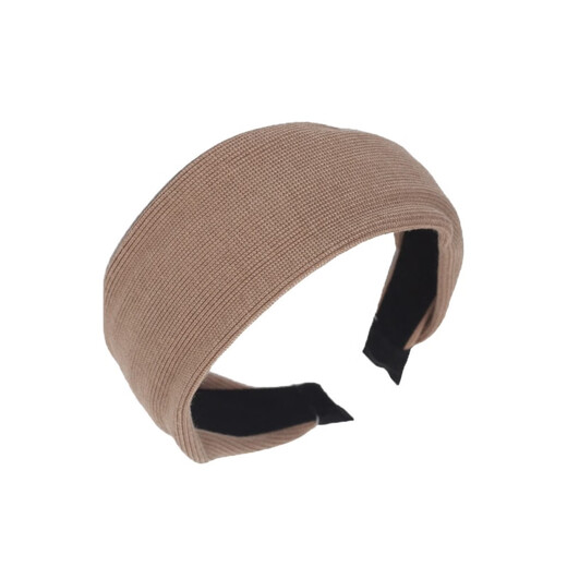 Xiao Panda French retro wide-brimmed design headband for women to absorb sweat and wash face when going out for sports internet celebrity headband high-end wide-brimmed headband dark gray in stock