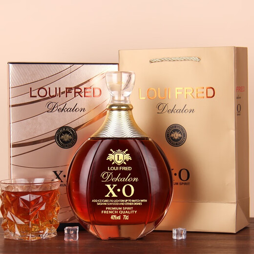 Louis Fred French Importado XO Wine XO Brandy Louis Fred Dikaren 40 grados de licores Regalo 700ml Caja de regalo individual 700ml 1 botella