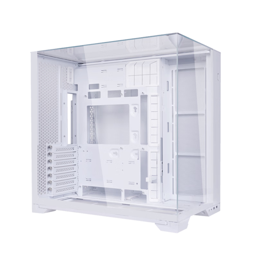 LIANLI联力包豪斯O11 Vision Compact 海景房台式电脑机箱 白色 /三面玻璃/中塔机箱/