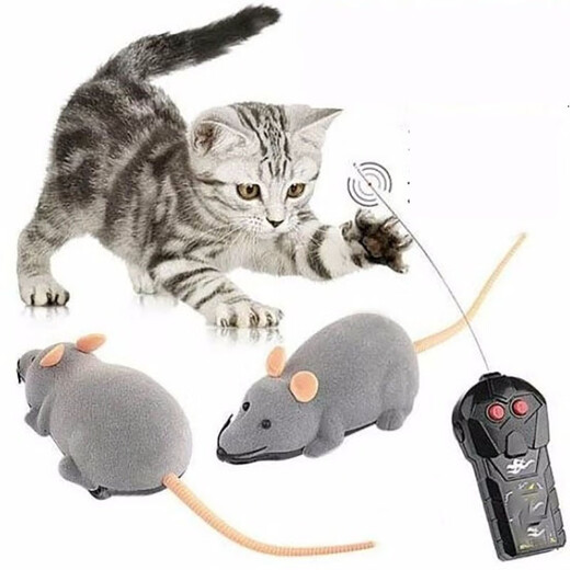 Herd Horse Cat Toy Fernbedienungssteuerung Maus Maus Wireless Funny Maus Fernbedienungssteuerung Maus Elektrische Maus strömt Katzenversorgungen Schwarze Maus