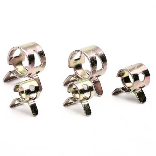 Trabajo feroz Cinbo de acero Cinturón de acero Arrocas de acero Añada de acero Manguera de pizca de agua Manguera de aceite de agua 65 Manganese Acero Clamp Q673B Diámetro del anillo interno 13 mm [20 piezas]
