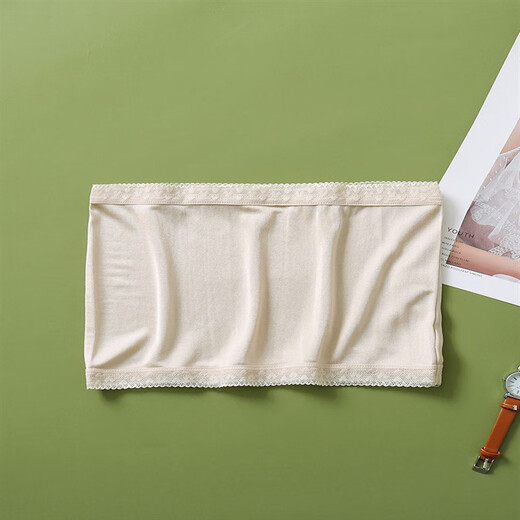 100% mulberry silk tube top bra strapless anti-slip inner anti-exposure vest glossy chest wrap women's summer bra