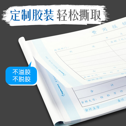 Kingdee [Super Hot Product] Kingdee Expense Reimbursement Form Invoice Version General Financial Handwritten Document Accounting Supplies 240*140mm 5 books/pack
